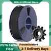 SUNLU PETG Fibra di carbonio 1KG Filamento per stampante 3D ad alta resistenza 1,75 mm, fibra corta al 10% per finitura opaca, senza intasamento
