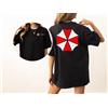 newgooark Umbrella Corporation Camicia davanti e dietro Gioco Film Stampa Tshirt Regalo per giocatori T-shirt in cotone Camicia estiva a maniche corte regolare