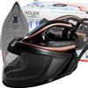 NONE Ferro da stiro con funzione vapore, 3100 W, 8 bar, 600 g/min di vapore, sistema anti-goccia, sistema anti-calcare, piastra in ceramica, colore nero/oro.