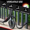 TLGREEN Serrature di sicurezza Lucchetto per manette a maglie di catena 93 cm Lang E Lucchetto per scooter con codice combinato con borsa impermeabile da 3 litri Nero