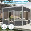 GKXLH Tende in vinile trasparente con ingresso con cerniera 650 g/m2 Telo impermeabile resistente Pannelli resistenti alle intemperie per gazebo con pergola da portico
