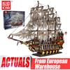 Mould King 13138/13197 Giocattoli Cinematografici The Flying Dutchman & Black Pearl Modellino Nave Pirata Mattoncini da Costruzione Regalo di Natale per Bambini
