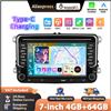 podofo Autoradio Podofo con Carplay Wireless e Android Auto per Sistemi Intelligenti VW, Navigazione GPS, BT, FM/RDS, 2din, EQ, Autoradio BT