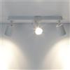 CHENBEN Lampada da Soffitto GU10 a Tre Vie con Angolo Regolabile, LED 85V-265V, Lampadario da Interno, Faretto da Soffitto per Casa