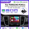 AUTOABC CarPlay Wireless per Porsche PCM 3.1 Panamera, Cayenne, Macan, Cayman, Boxster, 911, 991, 718 - Modulo Android Auto con Telecamera Posteriore, MirrorLink, Bluetooth e GPS