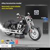 Modellino Moto Harley Fat Boy Retrò in Scala 1:6, in Lega Pressofusa, con Accensione e Effetto Spray Telecomandati, Decorazione Giocattolo