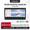 MEKEDE Autoradio Portatile da 10.26 Pollici con CarPlay Wireless e Android Auto per Audi A4 B8 B7 B6 S4 RS4 2000-2009 SEAT Exeo, GPS, Navigatore, WiFi, BT, Schermo Touch IPS, DSP, RDS, FM, Controllo