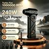 NONE Soffiatore d'Aria Senza Fili 240W 1.000.000 RPM, Turbo Brushless con Velocità Regolabile e Display LED Digitale per Pulizia PC, Auto e Casa