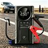 raugee Avviatore di emergenza per auto 4-IN-1 con compressore d'aria 3200A, booster per batteria auto, pompa d'aria 150PSI, power bank portatile, gonfiatore per pneumatici, avviatore di emergenza per auto