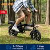 URLIFE F1L, bicicletta elettrica pieghevole da 14 pollici per adulti, batteria rimovibile da 48V e 7,5Ah, velocità massima di 25 km/h e autonomia di 30-40 km.