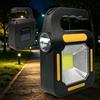 W2211 Lampada da lavoro portatile a LED+COB, 4W, 2 modalità, lampada da ispezione ricaricabile con manico e gancio, batteria 18650, per riparazioni auto e campeggio.