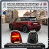 carinamoba Fanali posteriori a LED completi, stile Union Jack OLED, per Mini Cooper F55 F56 F57, modelli 2014-2019. | Coppia di Luci Posteriori con Indicatori Sequenziali Dinamici Ambra e DRL | Gruppo fanali