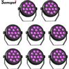 Somspot 8PCS Mini Luci Par Ricaricabili RGB LED Luci Par per DJ, Luci per Feste, Proiettore di Illuminazione per Effetti Scenici per Discoteca, KTV, Matrimoni, Bar e Club
