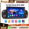 Podofo, autoradio con schermo touchscreen HD IPS, compatibile con Android Auto, Vi-Link, Mirror Link, Bluetooth, FM, equalizzatore, lettore MP5 per auto con CarPlay wireless, per Fiat Panda 2013-2020.