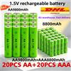 NONE Batteria ricaricabile 1,5VAA 9800mAh/batteria AAA 8800mAh, batteria ricaricabile al nichel-idrogeno 1,5V AA, telecomando, torcia, sveglia giocattolo, mouse, tastiera, magazzino UE. Consegna rapida