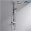CECIPA max Set Doccia Termostatico Colonna Doccia Termostatica Cromata, Soffione Doccia Pioggia Rotondo 9 Pollici con Doccetta 3 Funzioni, Set Doccia Bagno 2 Funzioni Altezza Regolabile con Miscelatore
