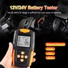 Degreat Tester per Batterie Auto Degreat DM 12V 24V con Display LCD Arancione, Analizzatore e Caricabatterie, Strumento Diagnostico per Batterie Gel, AGM, WET, CA, SLA, Misurazione CCA, IR, SOH