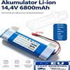 DAWEIKALA Batteria di ricambio agli ioni di litio 14,4V 6800mAh, compatibile con il robot aspirapolvere ILIFE V3s Pro, V5s Pro, V8s, V8 Plus, V80, S5 Pro, X750, modello PX-B010