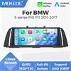MEKEDE Autoradio stereo con schermo touchscreen HD 1920*720 da 10,25" con CarPlay wireless, Android Auto, navigatore GPS multimediale intelligente per BMW F10 F11 CIC NBT, supporto WIFI BT, sistema OEM a