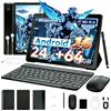 Evermyth KB1001L Tablet Android 16 da 10,1 pollici, RAM massima 24GB (3GB+21GB), ROM 64GB, CPU A333 5-Core, Widevine L1, batteria da 6000mAh, Type-C, espansione 1TB, WiFi 6, fotocamera 5MP+8MP, set