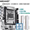 MACHINIST Scheda Madre MACHINIST X99 Xeon E5 2680 V4 LGA 2011-3 CPU DDR4 16GB RAM Supporto TPM2.0 ARGB Chip C612 Slot DDR4/DDR3 X99M D3/D4