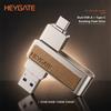 HEYGATE Chiavetta USB 3.0 Type C 2 in 1 con doppia porta USB A e USB C, velocità di lettura 150 MB/s, memoria per PC, laptop e smartphone Android, 64 GB, 128 GB