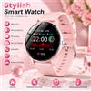 KESHUYOU Smartwatch LAXASFIT 1,5" HD con chiamate Bluetooth, assistente vocale, torcia, fitness tracker, multilingue, regalo sportivo per uomo e donna