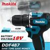 Makita Ricambi originali Makita. Trapano avvitatore a impulsi elettrico senza fili Ddf487, utensile elettrico ricaricabile 18V