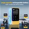 NONE Gonfiatore per pneumatici con pompa ad aria, compressore portatile, pompa ad aria digitale wireless ricaricabile, auto, moto, gonfiatore per pneumatici a sfera per bicicletta, power bank, luce di