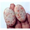 harshj_0 100% Naturale Sunstone Cabochon Gemma Sciolta 50.50 & 69.85 Ct Con Regalo Gratis