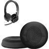 kwmobile 2x cuscinetti auricolari per Logitech Zone 900 / Zone Wireless Plus Cuscinetti auricolari - Cuscinetti auricolari di ricambio - Ricambi per cuffie - Cuscinetti di ricambio per cuffie
