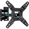 Selius Supporto a muro per televisore da 13-42 pollici, girevole e inclinabile, compatibile con standard VESA fino a 200 x 200 mm