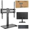 Selius Supporto TV per televisori da 32 a 55 pollici, con base in vetro e standard VESA 400x400