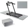 Selius Tappetino protettivo per pavimenti da palestra - 183 x 61 cm - spessore 6 mm - sottotappeto antiscivolo per cyclette e tapis roulant