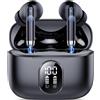 Merkloos Auricolari wireless - Bluetooth 5.4 - Cancellazione del rumore ENC - 40 ore di autonomia - Con custodia di ricarica e cordino