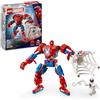 LEGO Marvel Mech di Spider-Man contro Anti-Venom 76308 | Giochi per bambini da 6 anni, action figure giocattolo snodabile, 2 minifigure, set da supereroi, idea regalo, 107 pezzi
