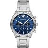 Emporio Armani Watch for Men, Chronograph Movement, 43 mm Black Ceramic Case with a Ceramic Strap, AR70002