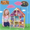 Peppa pig casa in legno con personaggi e arredi - 8 stanze e suoni- include 20 accessori