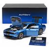 AUTOart 71767 Dodge Challenger SRT Super Stock 2023 Frostbite Pearl Blue 1:18