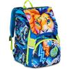 SJ GANG STYLE JAM GANG Zaino Doppio Scomparto Estensibile, Blu, Maxi Capienza, Schienale Preformato, Bambino, Scuola Elementare