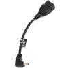 SYSTEM-S Cavo host USB-On-The-Go Mini USB (maschio) con angolo verso l'alto e cavo adattatore USB tipo A (femmina) 13,5 cm