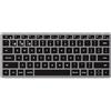 Merkloos Tastiera wireless Bluetooth - Slim X1 - Retroilluminata - Grigia - Per tre dispositivi