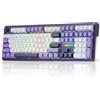 Merkloos Tastiera gaming wireless - 108 tasti - RGB - Gasket - Meccanica - Nero - Bluetooth e 2,4 GHz