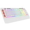 Merkloos Tastiera da gaming con retroilluminazione RGB - Lineare meccanica - 6 tasti macro - Tasti multimediali
