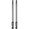 QUARKZMAN 2Pz Punte Cacciavite Piatte Testa Esagonale H4 (4mm) Punta Magnetiche Gambo Esagonale 1/4 Lunga 100mm (4) Lucidatura a Specchio Inserti per Avvitatore Metrico per Chiave