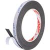 PATIKIL Nastro Adesivo In Schiuma Di Gomma Spugna 1cm x 2mm x 5 Metri Nero | Nastro Isolante Autoadesivo, Per Finestre Porte Isolamento Acustico Guarnizione Per AC