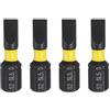 QUARKZMAN 4Pz SL5 Inserti per Avvitatore a Taglio 1/4 Gambo Esagonale 25mm/1 Lunghezza Punte per Cacciavite Magnetico Esagonali a Testa Piatta in Acciaio S2 per Trapano Elettrico Qualità