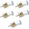 Eurowagens 5PCS GA12N20 Motore In Metallo DC 3V Ruota Dentata Motori A Ingranaggi 15RPM
