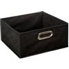 5 five simply smart Five - Scatola portaoggetti Nera 31 x 31 x 15 cm
