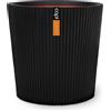 Vaso conico da interno ed esterno Conical Groove Capi Ø36 H34 in materiale riciclato, NERO